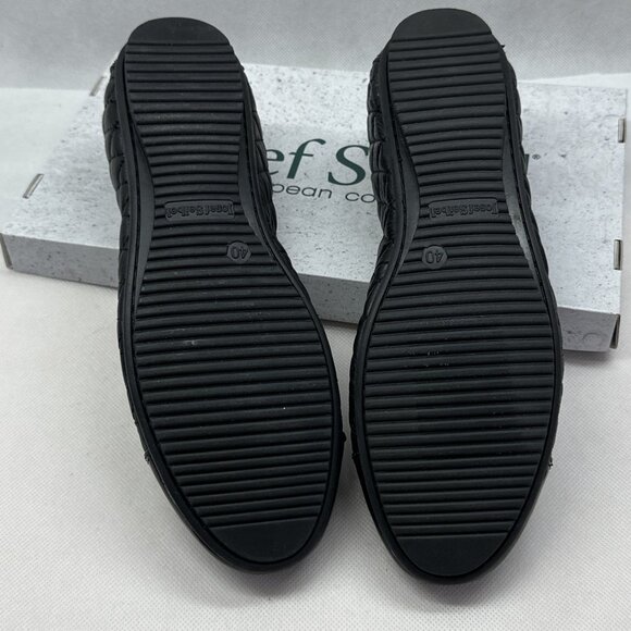 NIB Josef Seibel Pippa 25 Quilted Leather Ballet Flat with Patent Toe & Heel - Picture 7 of 7